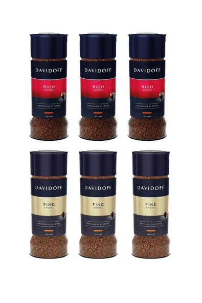 Fine Aroma+Rich Aroma Granül Kahve 100 Gr X 6 Adet