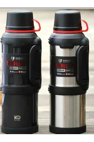 4 Litre Paslanmaz Çelik Vacuum Termos 48 Saat Sıcak Soğuk Dağcı Termos Aile Boyu - 6