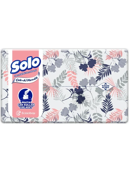 Solo Çek Al Mendil Desenli 150 Li x 2 Paket - 3