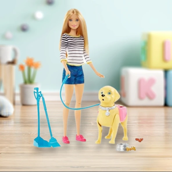Barbie Barbıe Yürüyüş Ve oyun Arkadaşı Köpekçik Walk Potty Pup - 2