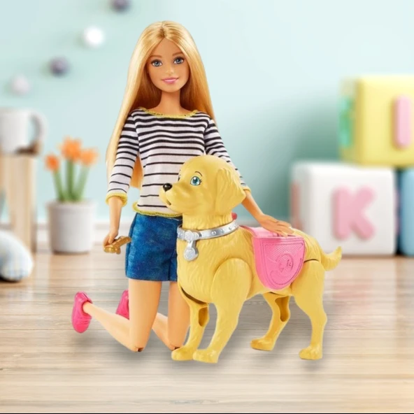 Barbie Barbıe Yürüyüş Ve oyun Arkadaşı Köpekçik Walk Potty Pup - 3