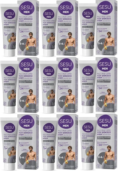 Sesu Tüy Dökücü Krem For Men 100ML (9 Lu Set)