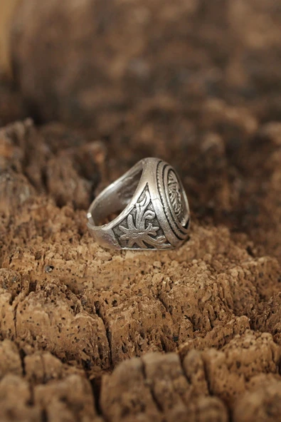 Sezar Figürlü Ayarlanabilir Erkek Yüzük - 2