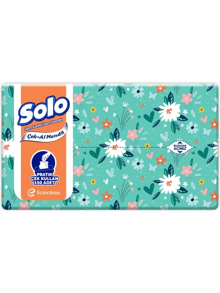 Solo Çek Al Mendil Desenli 150 Li x 4 Paket - 2