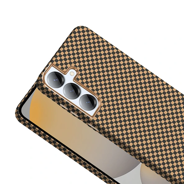 Galaxy S25 Plus Kılıf M-safe Şarj Özellikli Karbon Fiber Görünümlü Zore Gros Kapak - 5