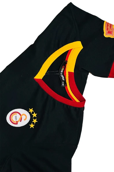 Galatasaray Orijinal Lisanslı Siyah Basic Çocuk T-shirt - 6
