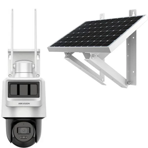 HILOOK PTZ-N2C400I-K/4G/C09S20, 4Mpix,   4mm, 30Mt Gece Görüsü, Dahili Mikrofon, PIR+RADAR,  4G, Solar  PT IP Kamera