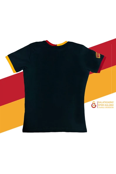 Galatasaray Orijinal Lisanslı Siyah Basic Çocuk T-shirt - 2