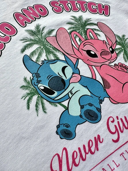 "Lilo and Stitch" Pembe Şortlu İkili Takım - 6