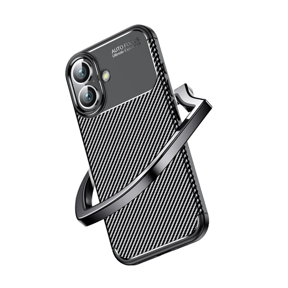 Apple iPhone 16 Kılıf Zore Negro Silikon Kapak - 5