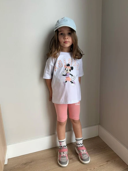 "Disney Minnie Mouse" Baskılı Kız Çocuk Takım
