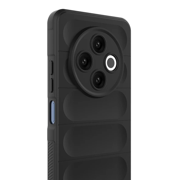 Tecno Spark 30 4G Kılıf Esnek TPU Oyuklu Arka Yüzey Tasarımlı Etnik Silikon Kapak - Resim 2