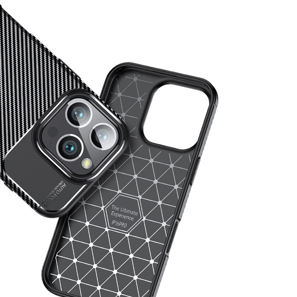 Apple iPhone 16 Pro Kılıf Zore Negro Silikon Kapak - 9