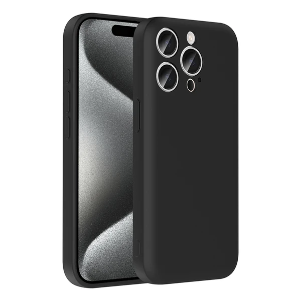 Apple iPhone 15 Pro Kılıf Kamera Korumalı Kartlık Hazneli Zore Vitra Kapak - 10