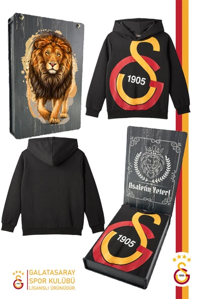 Galatasaray Orijinal Lisanslı Büyük Logo Çocuk Sweat - 2