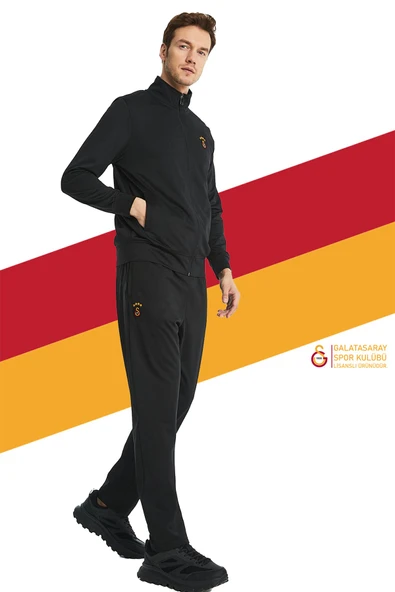 Galatasaray Orijinal Lisanslı Siyah Eşofman Takımı