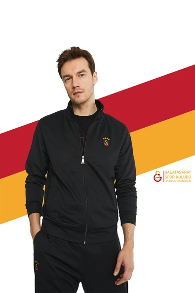 Galatasaray Orijinal Lisanslı Siyah Eşofman Takımı - 2