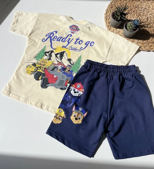 Paw Patrol “Ready to Go” Çocuk Takım – Sarı/Lacivert - 4