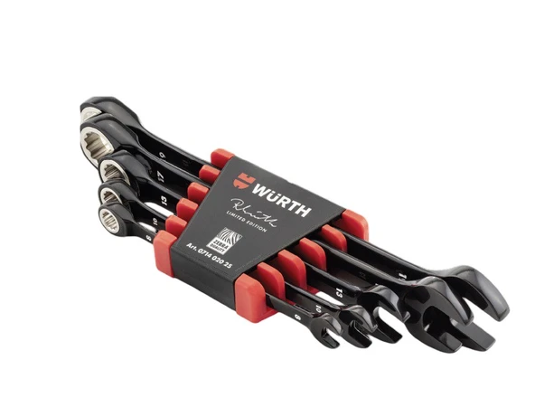 Würth Düz Yıldız Cırcırlı Anahtar Seti (5 Parça) Reinhold Würth imzalı