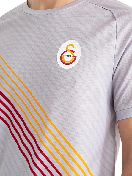 Galatasaray Orijinal Lisanslı Match Day Gri T-Shirt + Bileklik Set Hediyelik Ahşap Kutulu - 8