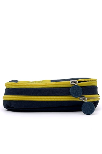 Fenerbahçe Orijinal Kalemlik Sarı Lacivert Çift Gözlü Kalem Kutusu - 5