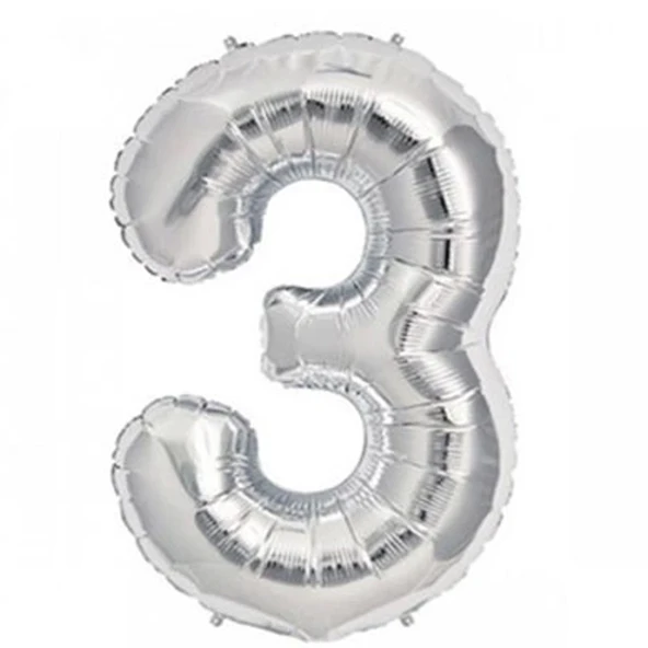 Nedi Balon Folyo 40 Rakam Gümüş 3 10764