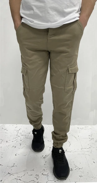 Big Rodoc Slım Fıt Erkek Paça Lastikli Kargo Pantolon - 4