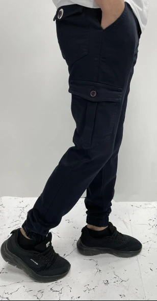 Big Rodoc Slım Fıt Erkek Paça Lastikli Kargo Pantolon - 11