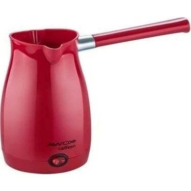 AWOX CAFFEEN  KIRMIZI  ELEKTRİKLİ CEZVE  TÜRK KAHVESİ  MAKİNESİ  PLASTİK   ÇİFT AĞIZ   0.4LT - 5 FİNCAN   1000W (5047)