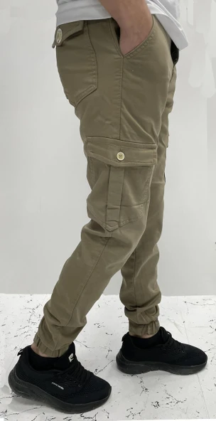 Big Rodoc Slım Fıt Erkek Paça Lastikli Kargo Pantolon - 5