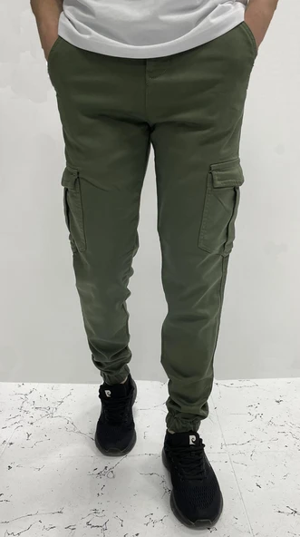 Big Rodoc Slım Fıt Erkek Paça Lastikli Kargo Pantolon
