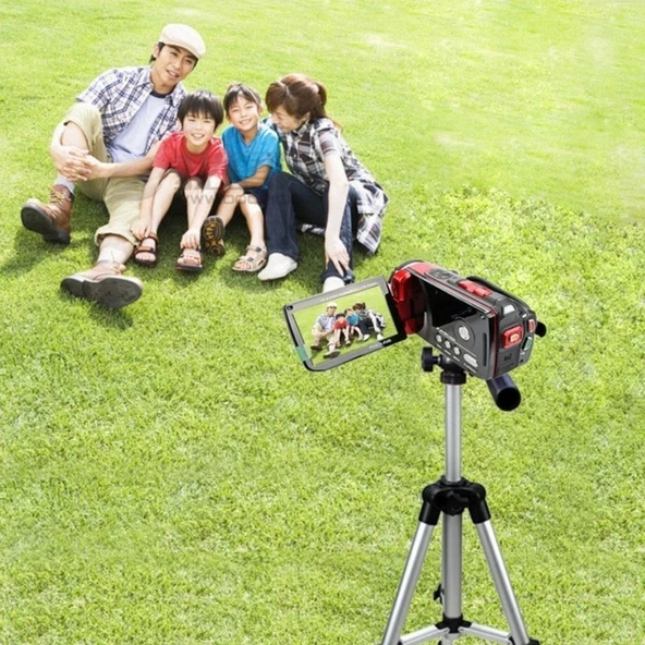 Taşıma Çantalı 130 cm Profesyonel Alüminyum Kamera Tripodu (5047)