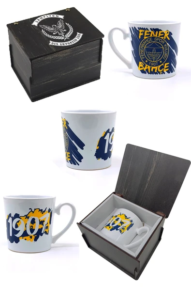 Fenerbahçe Kupa Orijinal Lisanslı, Özel Ahşap Kutulu