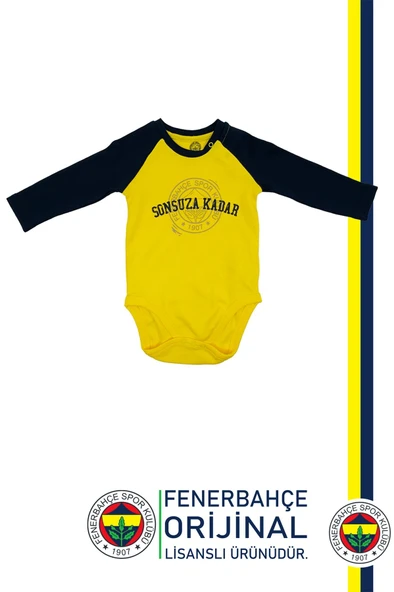 Fenerbahçe Orijinal Lisanslı Sonsuza Kadar Bebek Body Zıbın Hediyelik Ahşap Kutulu - 10