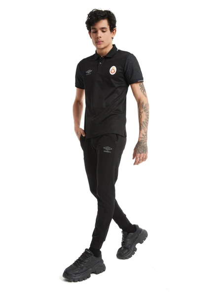 Galatasaray Orijinal Lisanslı Umbro Lastikli Paça Siyah Eşofman Altı TD-0081 - 4