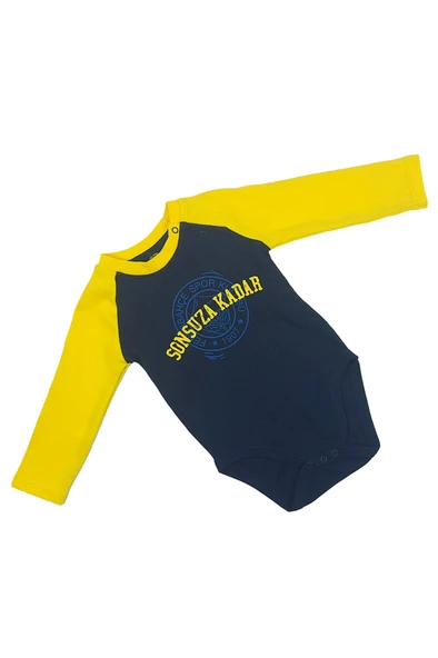 Fenerbahçe Orijinal Lisanslı Sonsuza Kadar Bebek Body Zıbın Hediyelik Ahşap Kutulu - 6