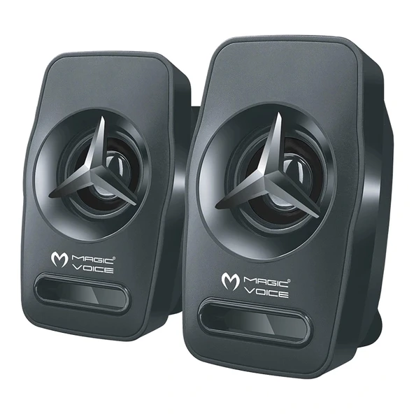 MAGICVOICE T-19 1+1 USB PC MİNİ HOPARLÖR (2X3 WATT) (5047)