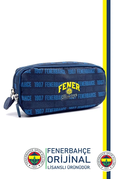 Fenerbahçe Orijinal Lisanslı Kalemlik Çift Gözlü Kalem Kutusu