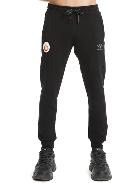 Galatasaray Orijinal Lisanslı Umbro Lastikli Paça Siyah Eşofman Altı TD-0081 - 2