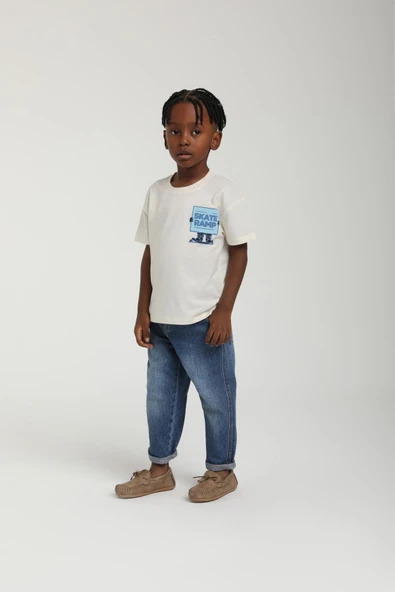 Erkek Bebek Sırt Baskılı Tshirt
