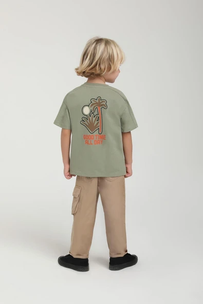 Erkek Bebek Sırt Baskılı Tshirt - 2