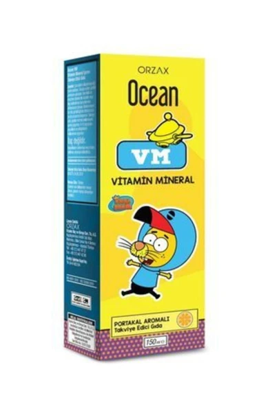 Orzax Ocean Portakallı Mineralli Multivitamin 150 ml