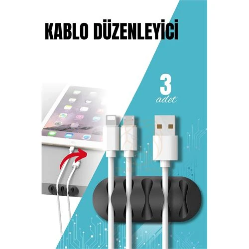 ModaCar Yapışkanlı Kablo Düzenleyici Klips 3 ADET ürün görseli