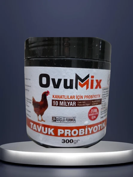 Tavuklar için Probiyotik Çok güçlü 10 Milyar Yararlı Bakteri Tüm Kanatlılar için 300 Gr