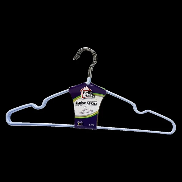5 PARÇA  SİLİKONLU ELBİSE ASKI 40CM (5047)