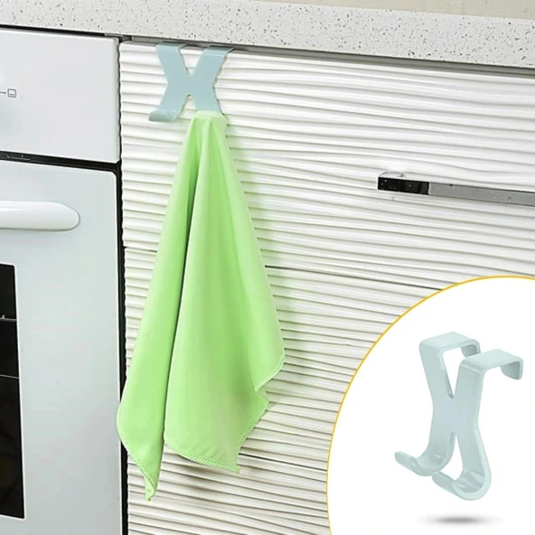 Mutfak Banyo Dolap Kapağına Takılan Meta Havlu Askılığı Aparatı (5047)