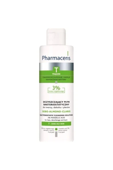 Pharmaceries T Sebo Almond Claris Cleansing Solution 2% Temizleme Jeli 190 ml