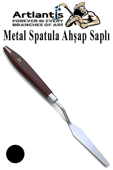 Metal Spatula 1 Adet Boyama Bıçağı Spatülü Palet Bıçağı Paslanmaz Çelik Boya Karıştırma Kazıyıcı Ahşap Saplı 1 Adet - 4