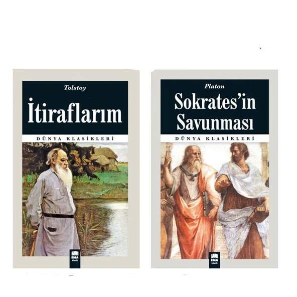 Ema Yayınları Tolstoy İtiraflarım ve Platon Sokrates in Savunması 2 Kitap Set