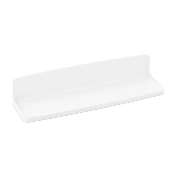 ZEN ETEJER BEYAZ SERT PLASTİK YAPIŞKANLI - DUVARA MONTE 8X29.5CM (5047)